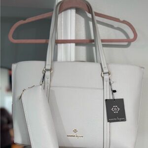 Nanette Lepore off Dawn Grey Tote Bag Set